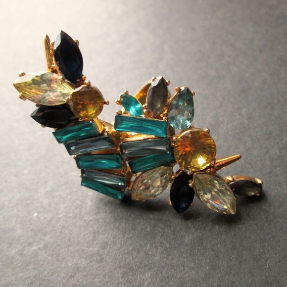 💍🦚 ERICKSON BEAMON ROCKS Cocktail Ring Size 7 - Picture 6 of 15